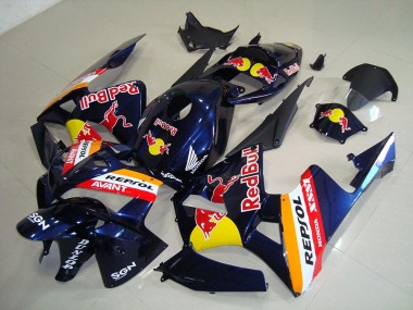 Best 2005-2006 Dark Blue Red Bull Repsol Honda CBR600RR Motorcycle Fairings Kits