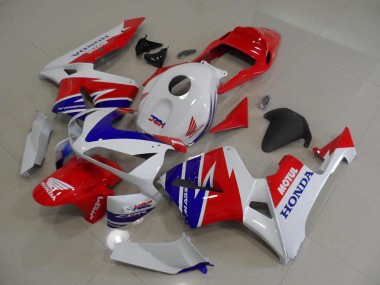 Best 2005-2006 White Blue Red Motul HRC Honda CBR600RR Moto Fairings