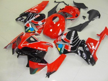 Best 2005-2006 Red Black Jomo Honda CBR600RR Motor Bike Fairings