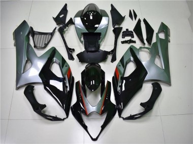 Best 2005-2006 Black Silver Suzuki GSXR 1000 Motorcycle Fairing Kit