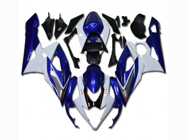 Best 2005-2006 White Blue Suzuki GSXR 1000 Motorcycle Bodywork