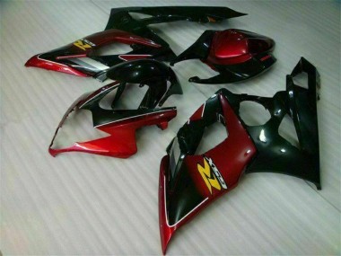Best 2005-2006 Red Black Suzuki GSXR 1000 Bike Fairing Kit