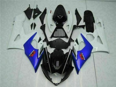 Best 2005-2006 Blue White Suzuki GSXR 1000 Motorcycle Bodywork