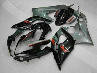 Best 2005-2006 Grey Black Suzuki GSXR 1000 Motorcyle Fairings