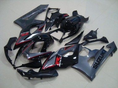 Best 2005-2006 Black Red Decals Suzuki GSXR 1000 Moto Fairings