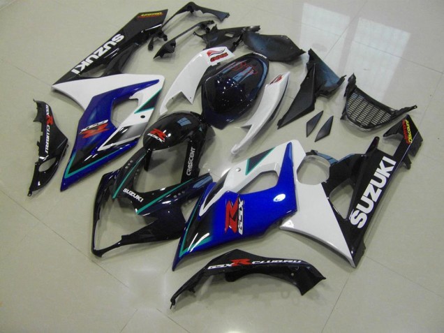 Best 2005-2006 Blue White Suzuki GSXR 1000 Motorcycle Fairings Kit Best 2005-2006 Blue White Suzuki GSXR 1000 Motorcycle Fairings Kit