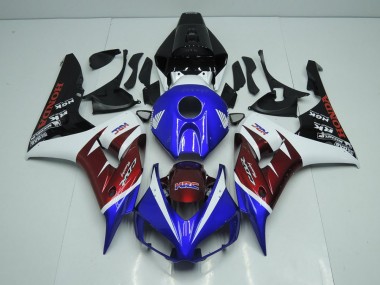 Best 2006-2007 Burgandy and Blue Honda CBR1000RR Bike Fairing