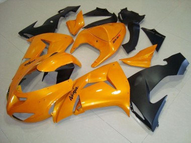 Best 2006-2007 Orange Kawasaki ZX10R Motorcycle Fairings Kits