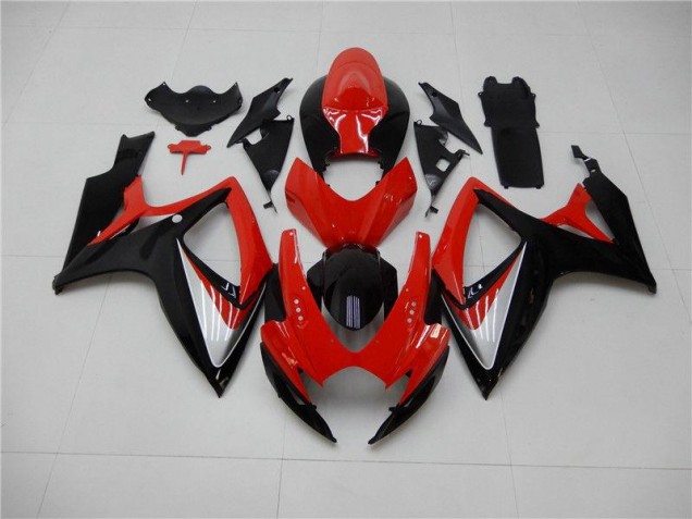 Best 2006-2007 Red Black Suzuki GSXR 600/750 Replacement Motorcycle Fairings
