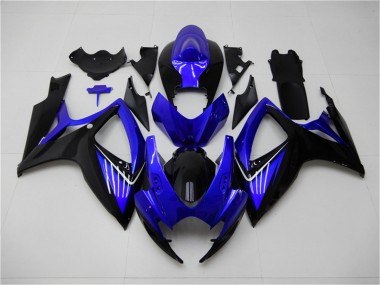 Best 2006-2007 Blue Black Suzuki GSXR 600/750 Replacement Fairings & Bodywork