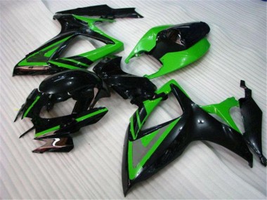 Best 2006-2007 Green Black Suzuki GSXR 600/750 Motorcycle Bodywork