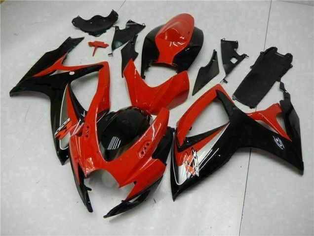 Best 2006-2007 Red Suzuki GSXR 600/750 Bike Fairing Kit