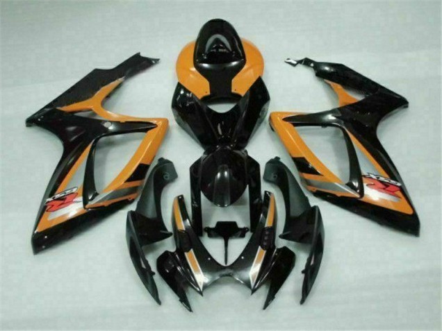 Best 2006-2007 Black Orange Suzuki GSXR 600/750 Bike Fairings Best 2006-2007 Black Orange Suzuki GSXR 600/750 Bike Fairings