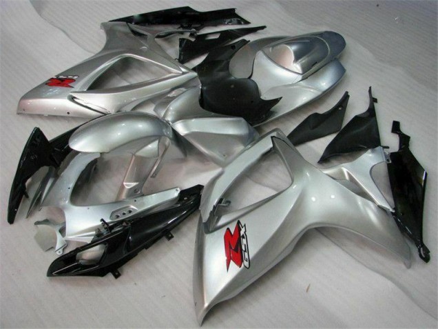 Best 2006-2007 Silver Suzuki GSXR 600/750 Motorcyle Fairings