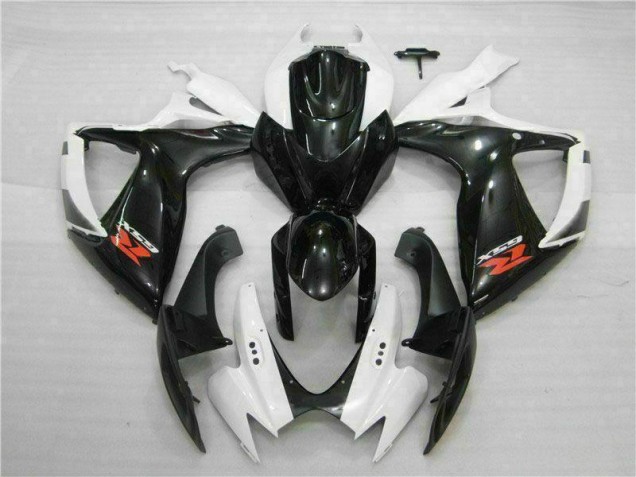Best 2006-2007 White Black Suzuki GSXR 600/750 Motorbike Fairing Kits Best 2006-2007 White Black Suzuki GSXR 600/750 Motorbike Fairing Kits