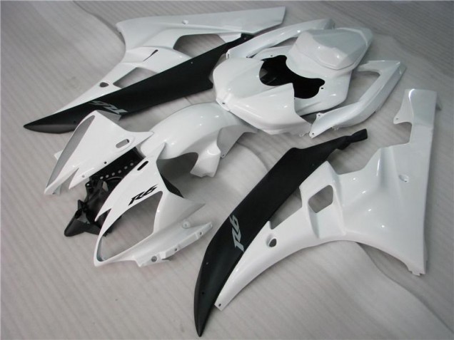 Best 2006-2007 White Black Yamaha YZF R6 Motorcycle Bodywork Best 2006-2007 White Black Yamaha YZF R6 Motorcycle Bodywork