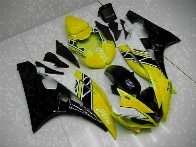 Best 2006-2007 Yellow Black Yamaha YZF R6 Motorcycle Fairing Kit