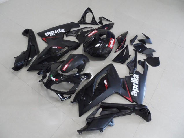 Best 2006-2011 Black and Red Stripe Aprilia RS125 Motorcycle Fairing Kits