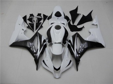 Best 2007-2008 White Black Honda CBR600RR Motorbike Fairing