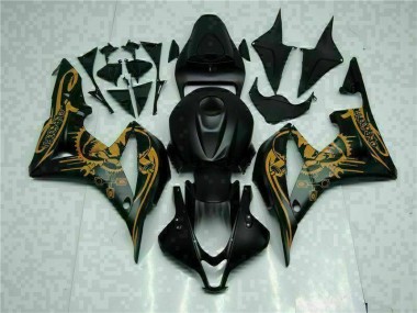 Best 2007-2008 Black Honda CBR600RR Motorcycle Fairing