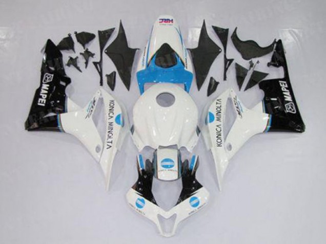 Best 2007-2008 White Blue Black Honda CBR600RR Motorbike Fairing Kits