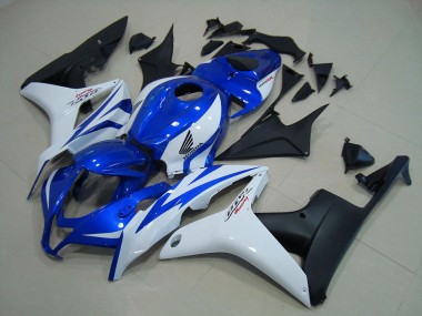 Best 2007-2008 Blue White Matte Black Honda CBR600RR Motorcycle Replacement Fairings