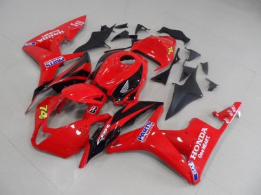 Best 2007-2008 Red Black Race Honda CBR600RR Replacement Fairings