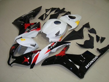 Best 2007-2008 White Black Red Honda CBR600RR Motorbike Fairing