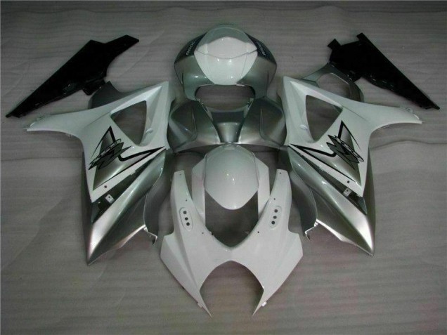 Best 2007-2008 Silver White Suzuki GSXR 1000 K7 Motorbike Fairing Best 2007-2008 Silver White Suzuki GSXR 1000 K7 Motorbike Fairing
