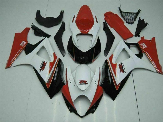 Best 2007-2008 Red White Suzuki GSXR 1000 K7 Motorcycle Bodywork Best 2007-2008 Red White Suzuki GSXR 1000 K7 Motorcycle Bodywork