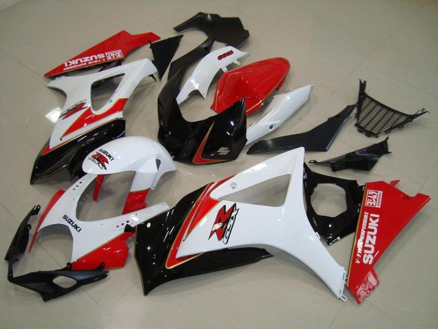 Best 2007-2008 White Red Black Suzuki GSXR 1000 K7 Replacement Motorcycle Fairings Best 2007-2008 White Red Black Suzuki GSXR 1000 K7 Replacement Motorcycle Fairings