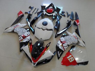 Best 2007-2008 Black White Red Yamaha YZF R1 Motor Fairings