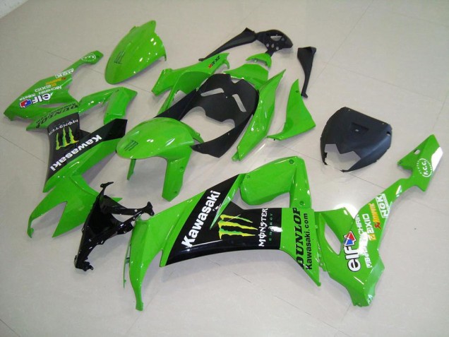 Best 2008-2010 Green Monster Kawasaki ZX10R Motor Bike Fairings Best 2008-2010 Green Monster Kawasaki ZX10R Motor Bike Fairings