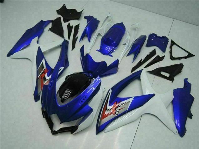 Best 2008-2010 Blue White Suzuki GSXR 600/750 Motorcycle Fairings
