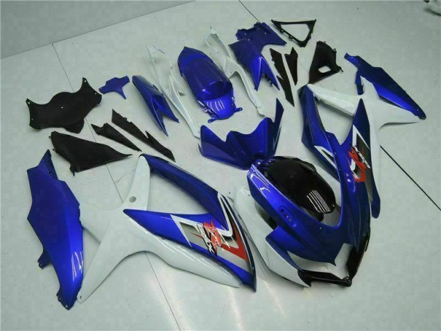 Best 2008-2010 Blue White Suzuki GSXR 600/750 Motorcycle Fairings