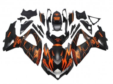 Best 2008-2010 Black Orange Suzuki GSXR 600/750 Bike Fairings
