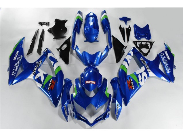 Best 2008-2010 Blue White Green Suzuki GSXR 600/750 Motor Bike Fairings Best 2008-2010 Blue White Green Suzuki GSXR 600/750 Motor Bike Fairings