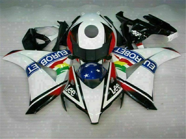 Best 2008-2011 White Blue Red Eurobet Lee Honda CBR1000RR Motorcycle Fairing Kit Best 2008-2011 White Blue Red Eurobet Lee Honda CBR1000RR Motorcycle Fairing Kit