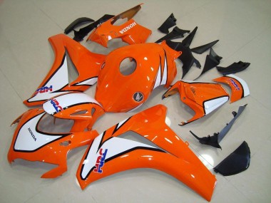 Best 2008-2011 Sunset Orange HRC Honda CBR1000RR Motorcycle Fairings Kit
