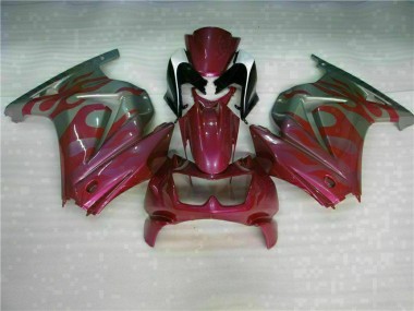 Best 2008-2012 Purple Red Kawasaki EX250 Replacement Motorcycle Fairings
