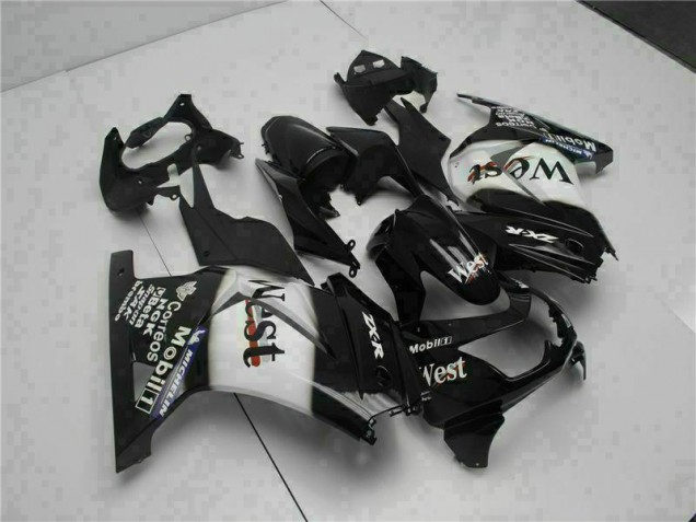 Best 2008-2012 Black West Kawasaki EX250 Motorcycle Fairings Kits Best 2008-2012 Black West Kawasaki EX250 Motorcycle Fairings Kits