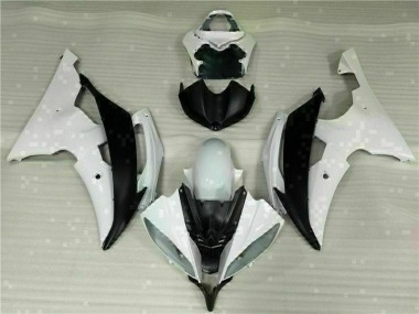 Best 2008-2016 White Black Yamaha YZF R6 Motorcycle Fairings Kit