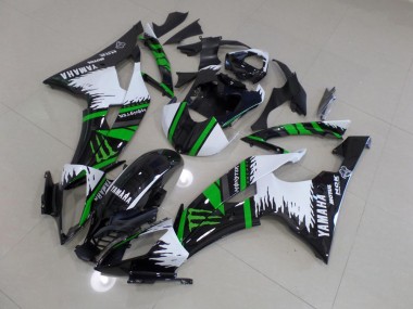 Best 2008-2016 Special White Green Monster Yamaha YZF R6 Motorbike Fairing Kits