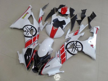 Best 2008-2016 White with Big Yamaha Logo Yamaha YZF R6 Motorcycle Replacement Fairings