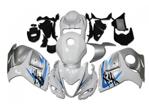 Best 2008-2019 White Blue Suzuki GSXR 1300 Hayabusa Replacement Fairings Best 2008-2019 White Blue Suzuki GSXR 1300 Hayabusa Replacement Fairings