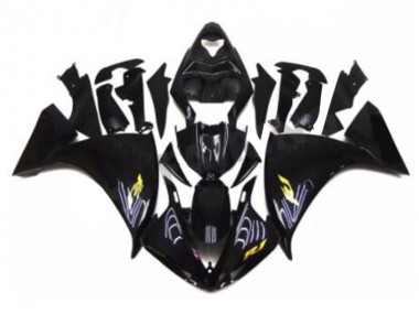 Best 2009-2011 Black Yamaha YZF R1 Bike Fairings
