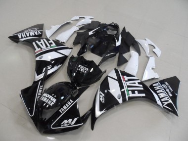 Best 2009-2011 Black White Fiat Yamaha YZF R1 Bike Fairings