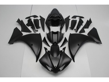 Best 2009-2011 Matte Black Yamaha YZF R1 Moto Fairings