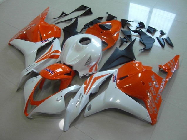 Best 2009-2012 Orange Pearl White Honda CBR600RR Motorcycle Replacement Fairings Best 2009-2012 Orange Pearl White Honda CBR600RR Motorcycle Replacement Fairings