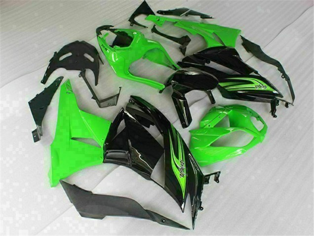 Best 2009-2012 Green Black Kawasaki ZX6R Motorbike Fairing Best 2009-2012 Green Black Kawasaki ZX6R Motorbike Fairing